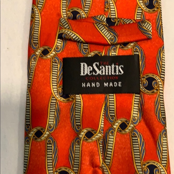 The Desantis Collection Patterned Silk Tie NWOT - Picture 4 of 4